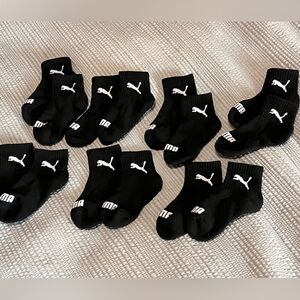 Puma Kids' Black Crew Socks